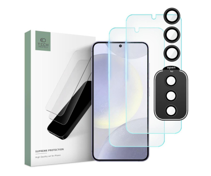 Szkło i folia ochronna TECH-PROTECT Supreme Set do Samsung Galaxy S24 Clear 5906203690428